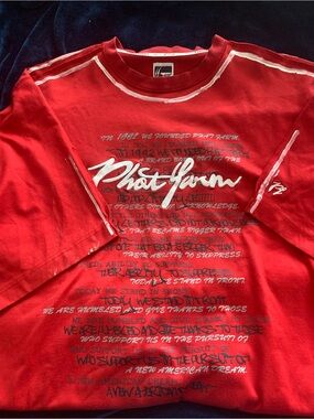 Phat Farm Red Short-Sleeve Graphic Tee